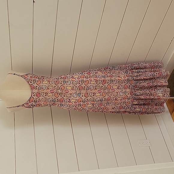 NWT TURQUOISE HAVEN small maxi dress with ruffle at bottom - Picture 2 of 4